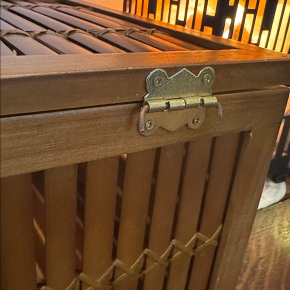 Bamboo VTG Chest Storage Box - Picture 8 of 10